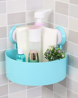 Storage Kitchen Corner Organizer Bathroom Shower Wall Shelf With Suction Cups